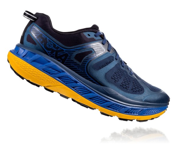 Hoka One One Stinson ATR 5 Mens UK - Light / Gold Trail Running Shoes - VRMIG3856